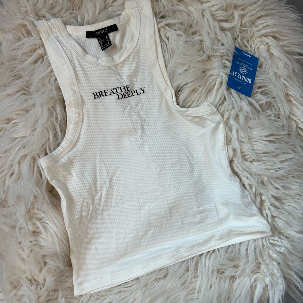 Forever 21 Cream Tank Top